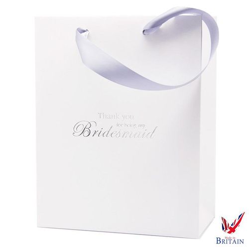 Luxury white wedding gift bag