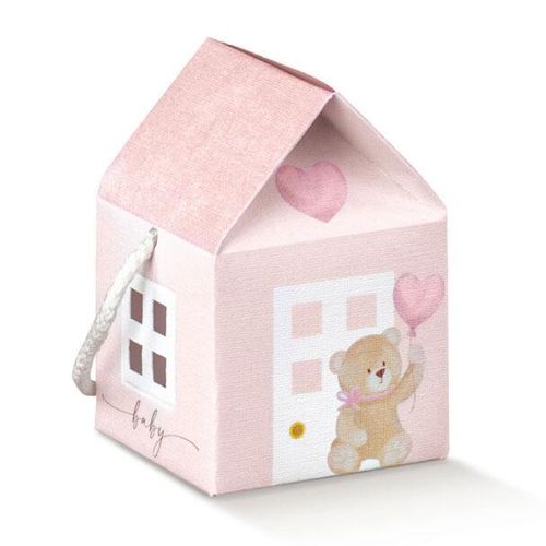 baby pink gift box for christening