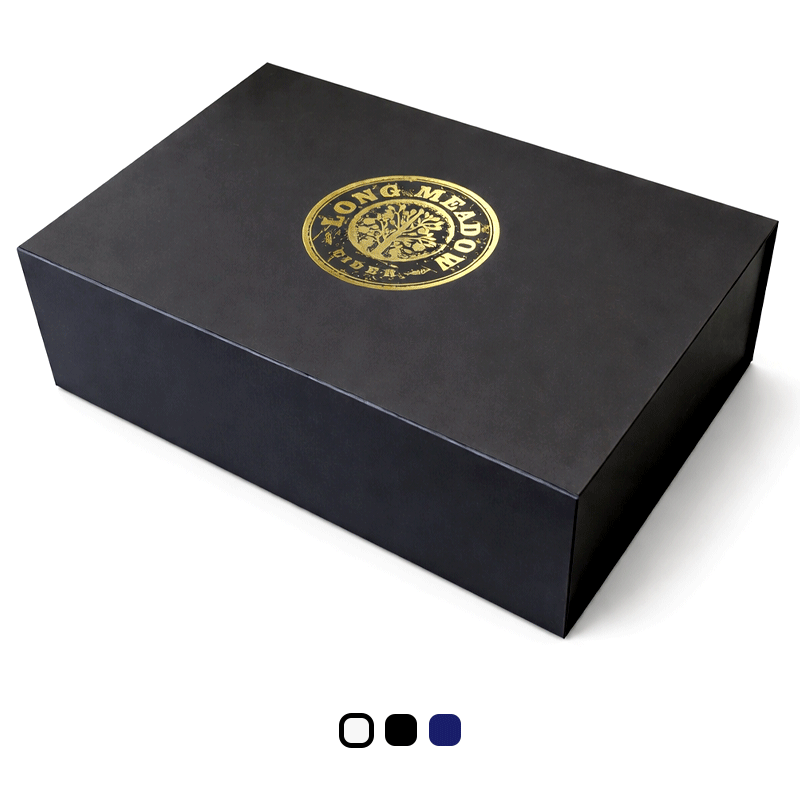 Branded magnetic gift box 440 x 300mm on a plain white background