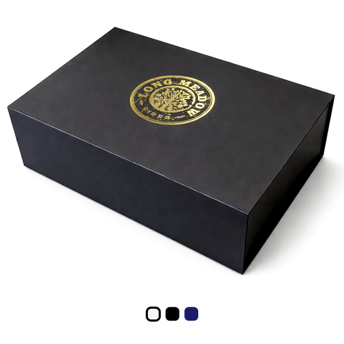Branded magnetic gift box 440 x 300mm on a plain white background