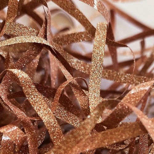 rose gold shredded glimmer tissue