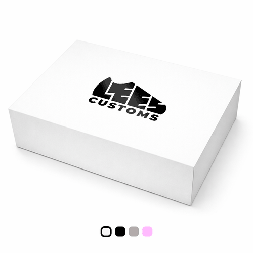Branded magnetic gift box 440 x 340mm on a plain white background