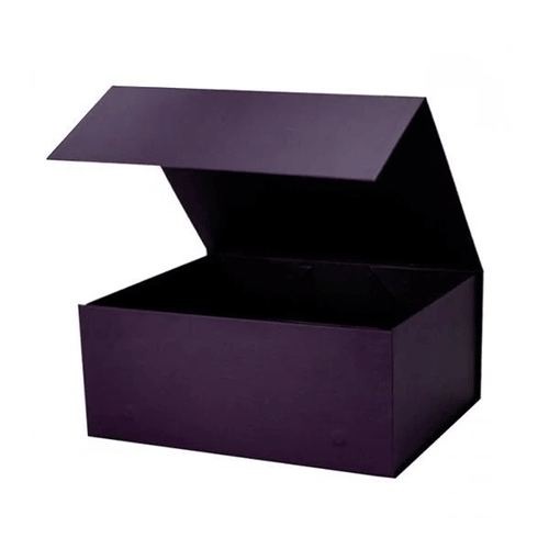 Purple medium magnetic gift box