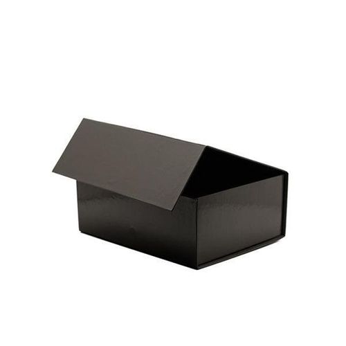 Black Rigid Magnetic Gift Box | 120 x 140 x 65mm Luxury Packaging