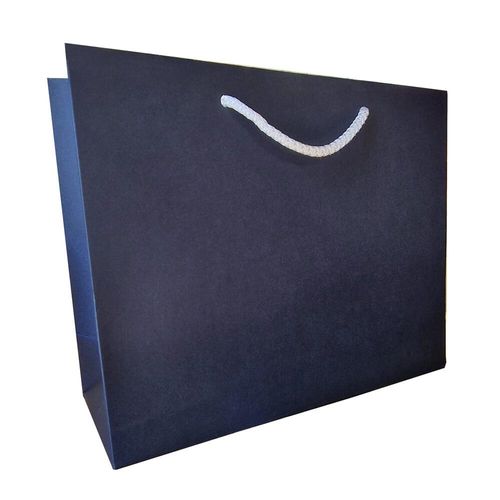 matt navy blue gift bag