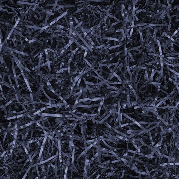 navy blue shredded kraft paper