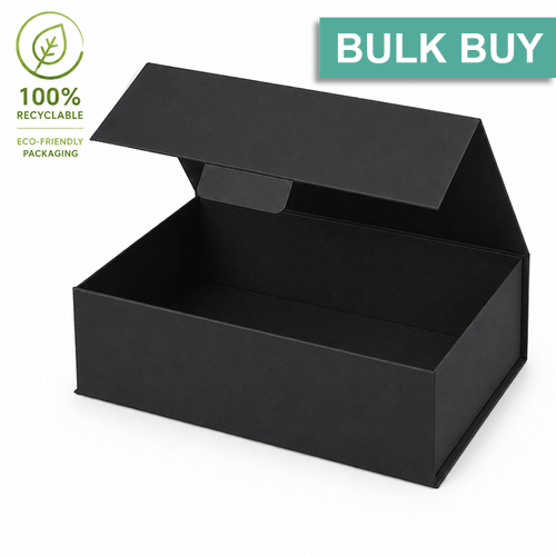 Eco friendly black rigid gift box bulk buy