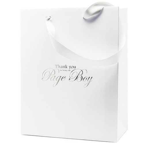 Luxury white wedding gift bag