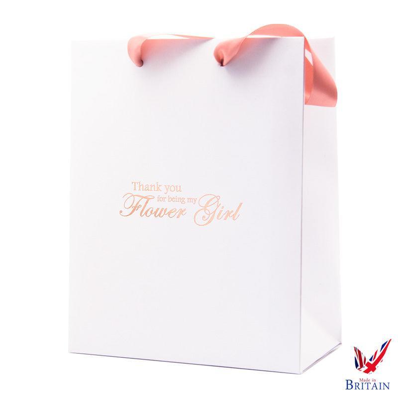 Luxury white wedding gift bag