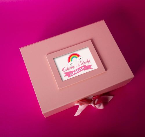 personalised new baby gift box