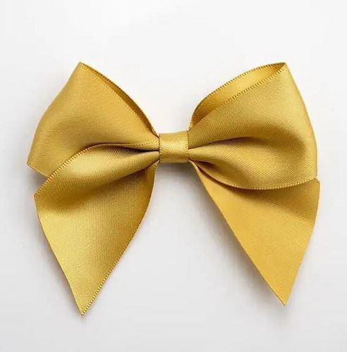 gold satin bow