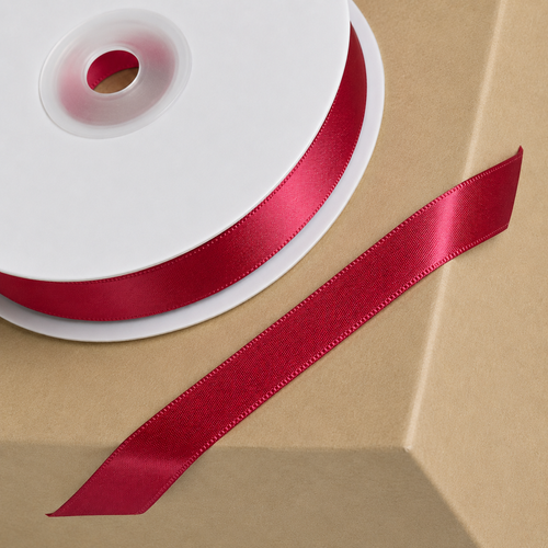 burgundy satin ribbon 10mm narrow