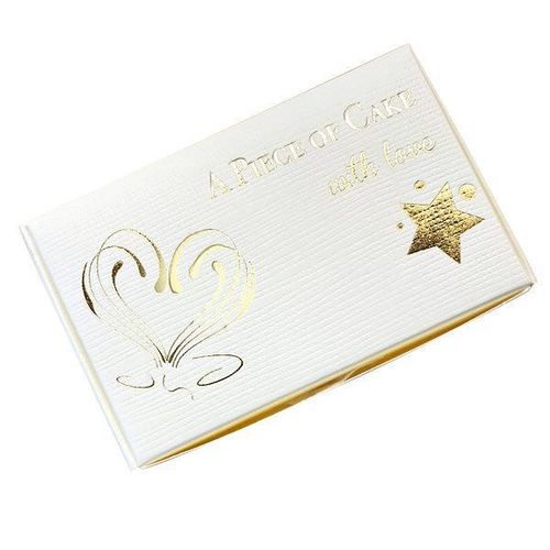 luxury wedding slice cake box