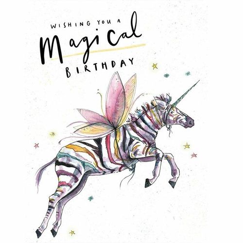 unicorn b9rthday card