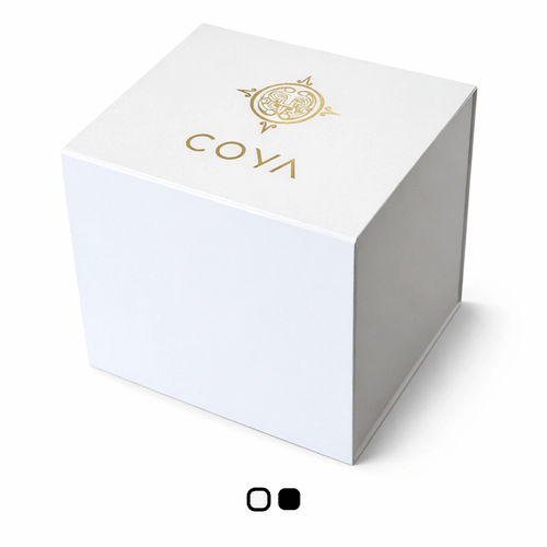Branded 220mm magnetic cube on a plain white background