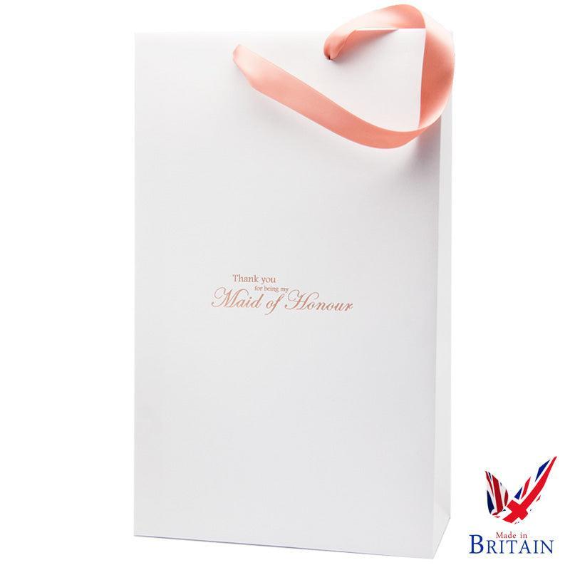 Luxury white wedding gift bag