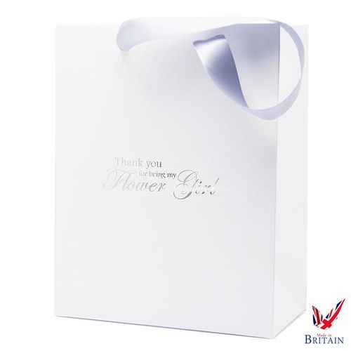 Luxury white wedding gift bag