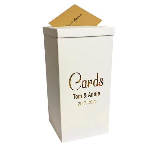 personalised wedding card box