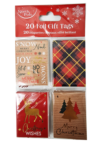 tartan gift tags