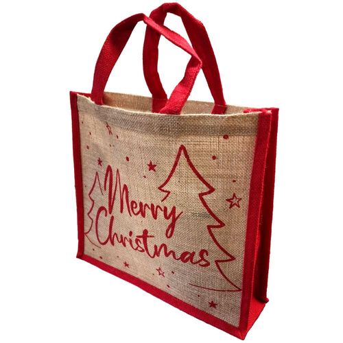 xmas jute bag