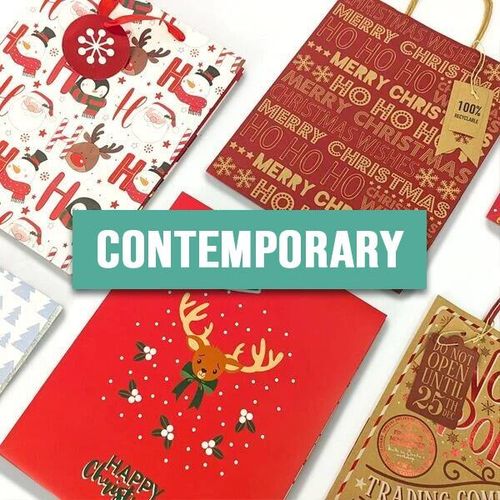 contemporary xmas gift bags