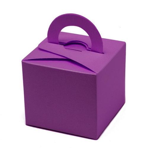 purple helium balloon box