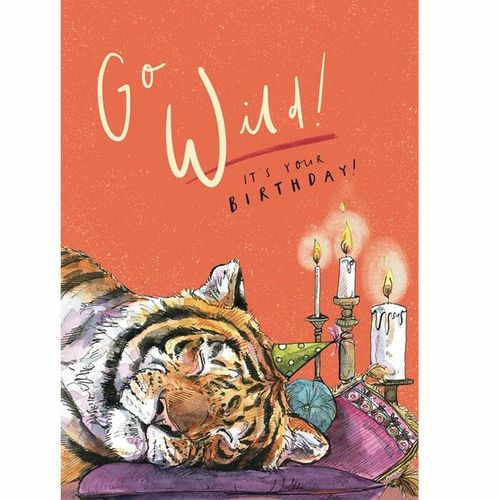 tiger birthday card