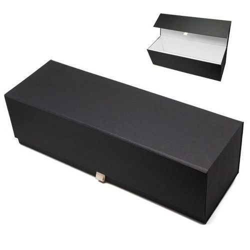 Black champagne bottle box