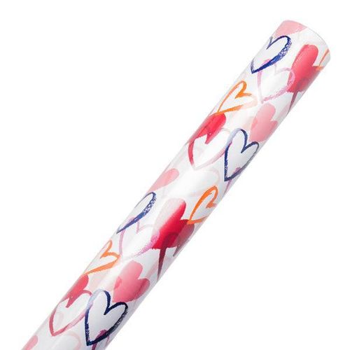 hearts gift wrapping paper