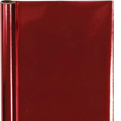 red metallic gift wrap