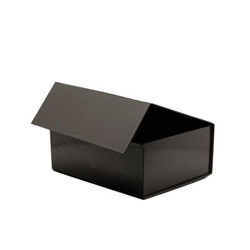 Black Rigid Magnetic Gift Box | 200 x 160 x 80mm Luxury Packaging
