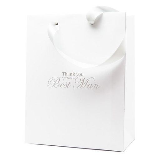 Luxury white wedding gift bag