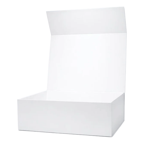 Large White Matt Magnetic Gift Box 500 x 400 x 180mm | Luxury Rigid Box