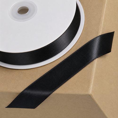 black satin ribbon