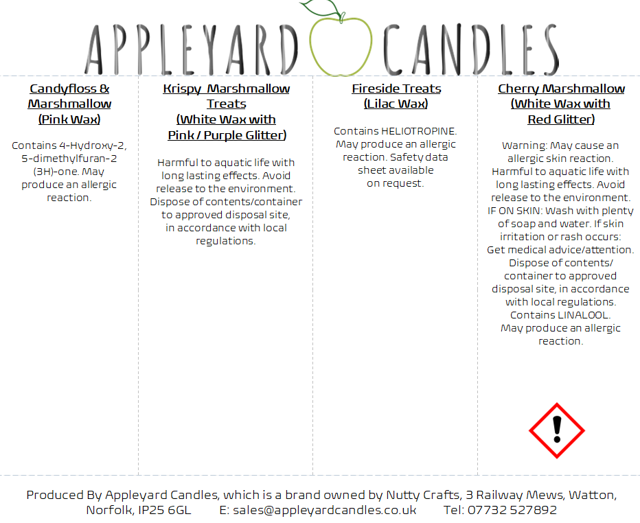 an image of the wax melt collection clp info