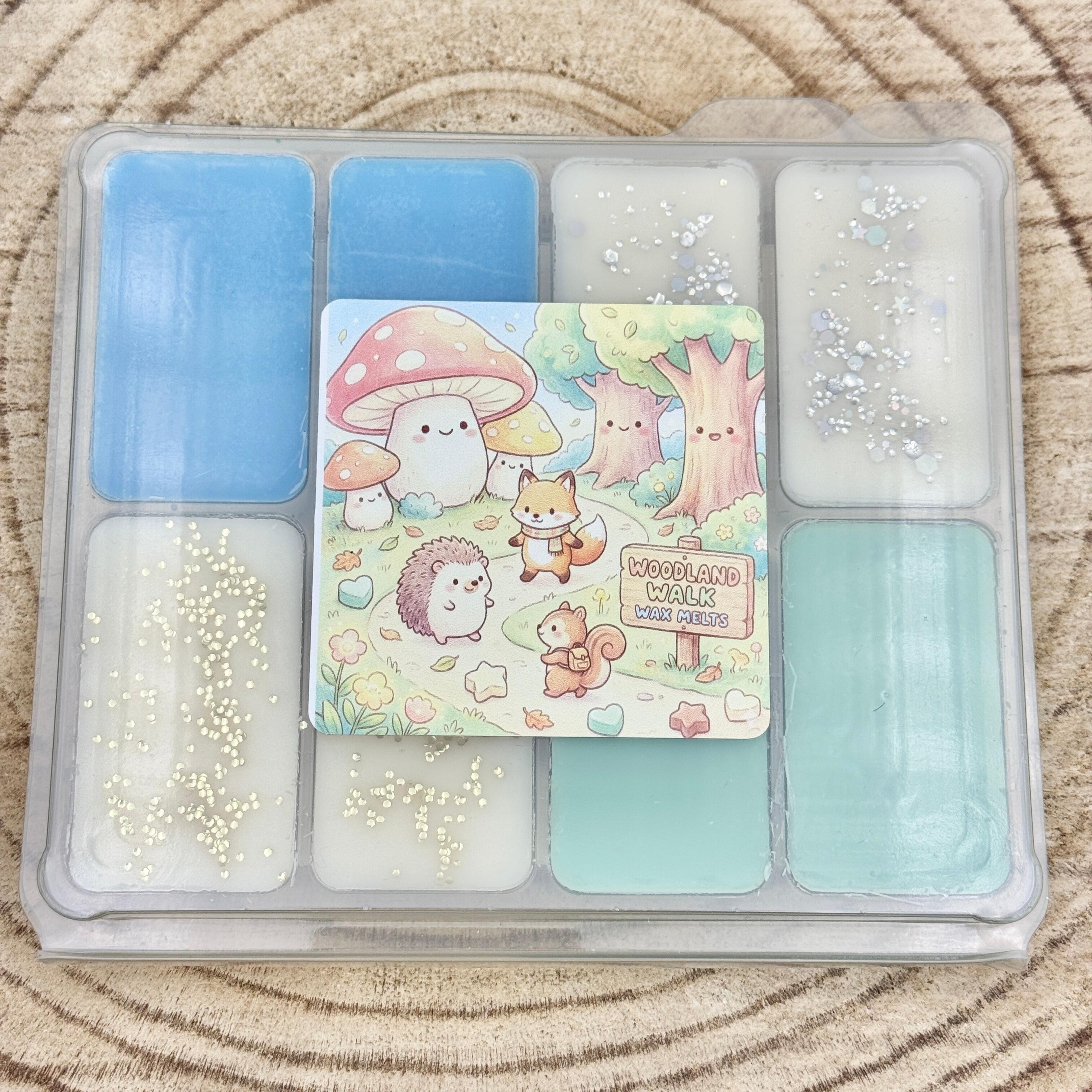 an image of a woodland walk themed wax melt collection