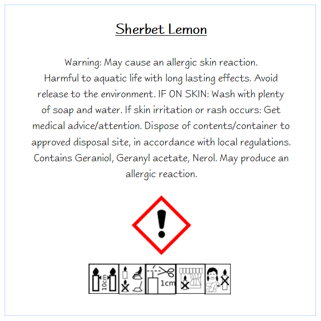 image of sherbet lemon scented candle clp