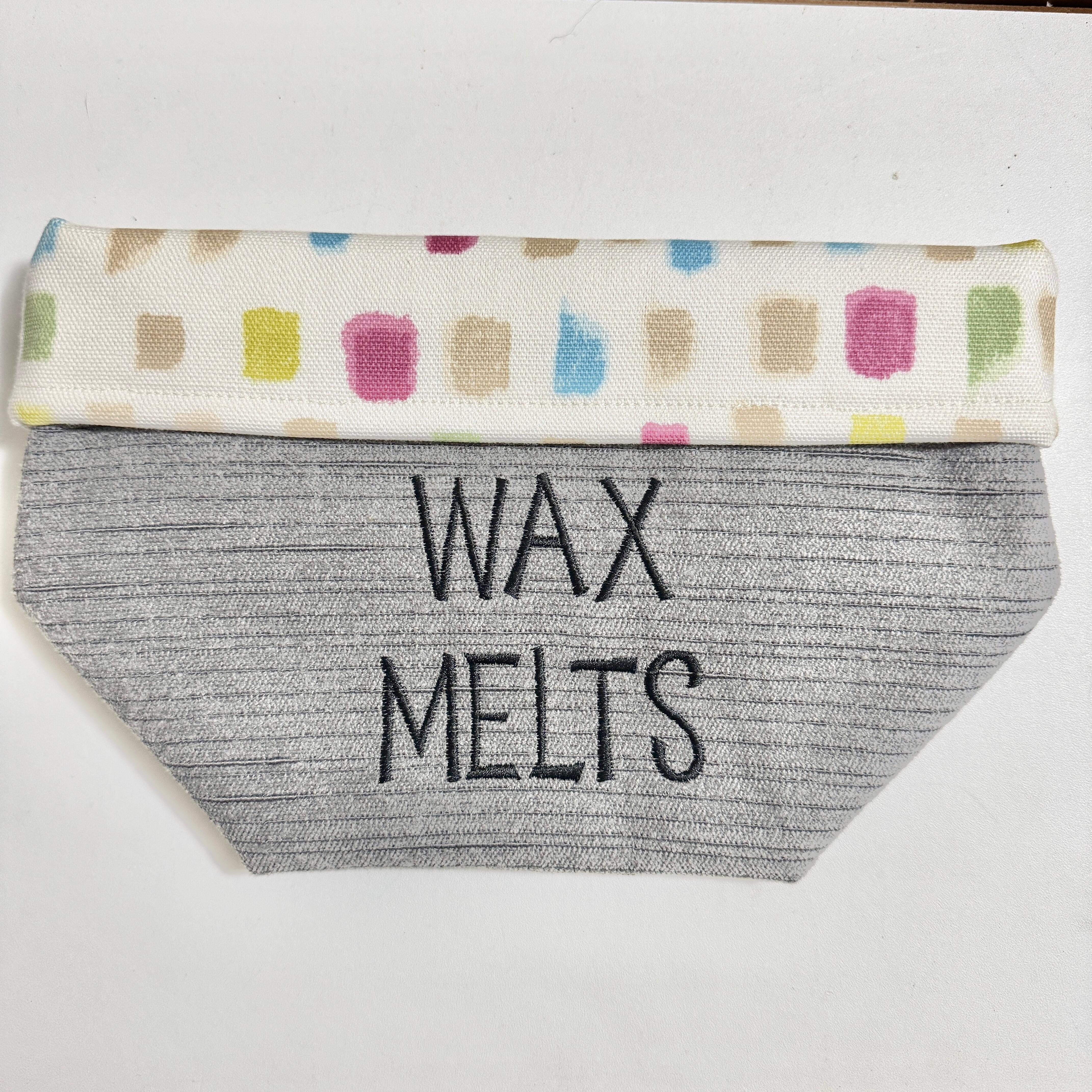 flat image of wax melt storage basket
