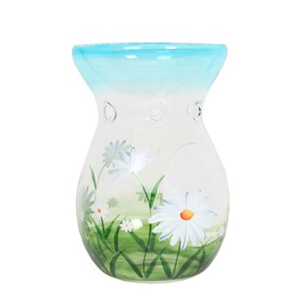 an image of a floral tealight wax melt burner