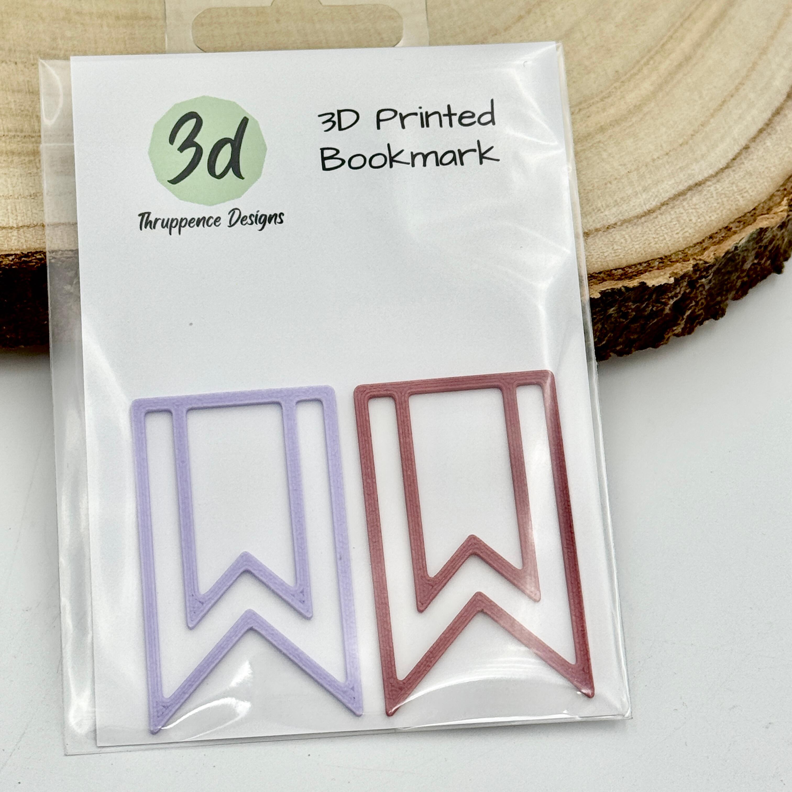 Pink & purple paperclip style bookmarks