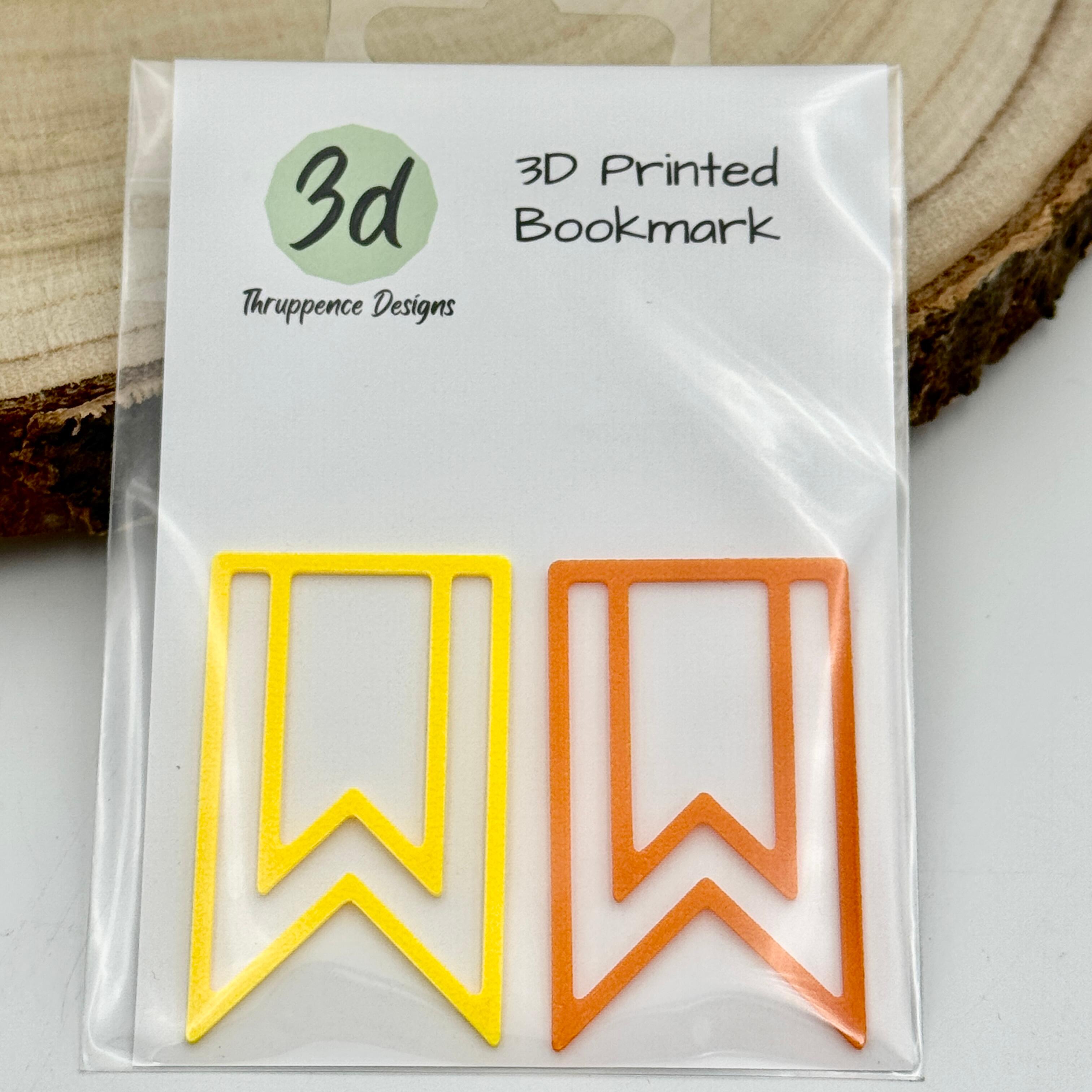 Yellow & Orange paperclip style bookmarks