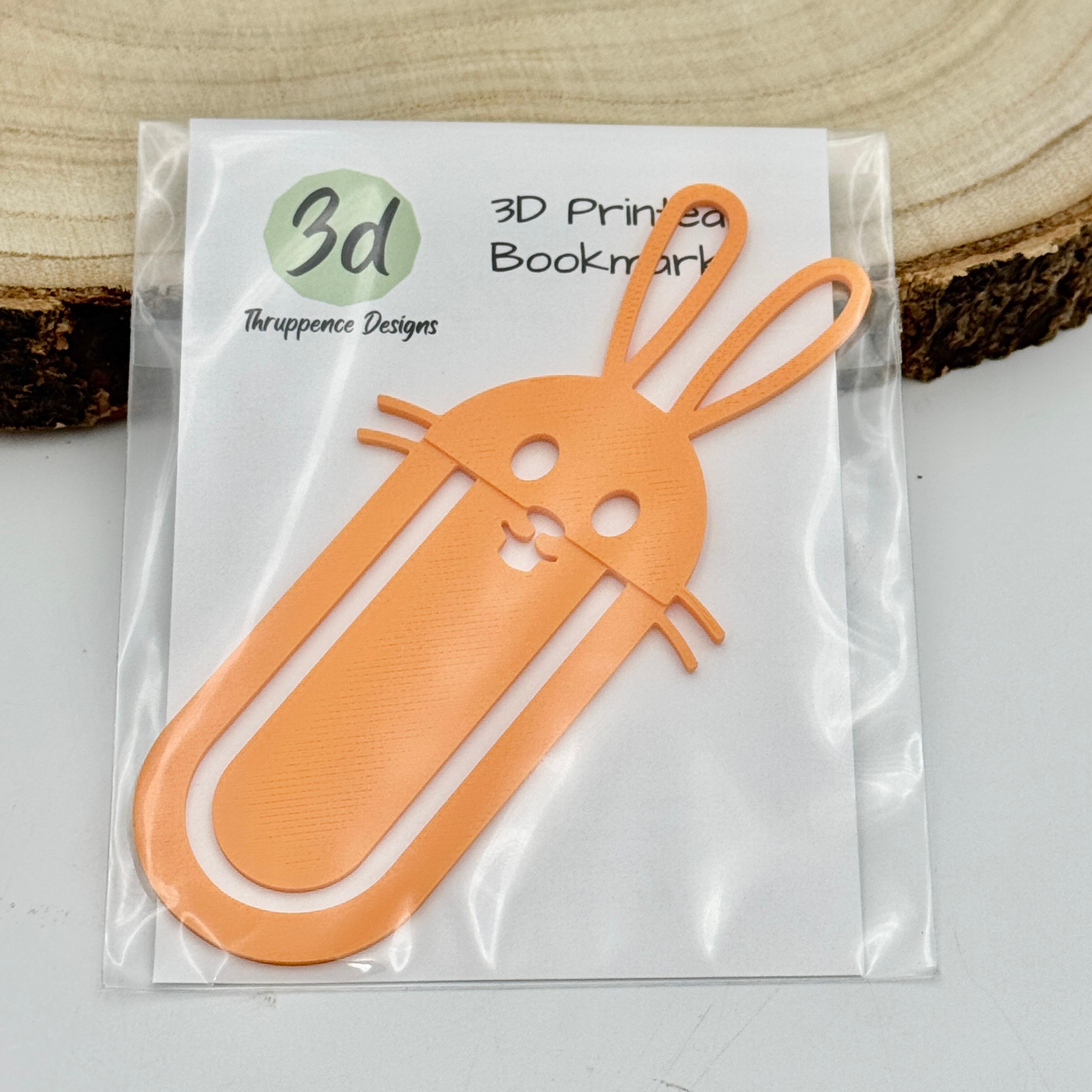 Orange bunny bookmark