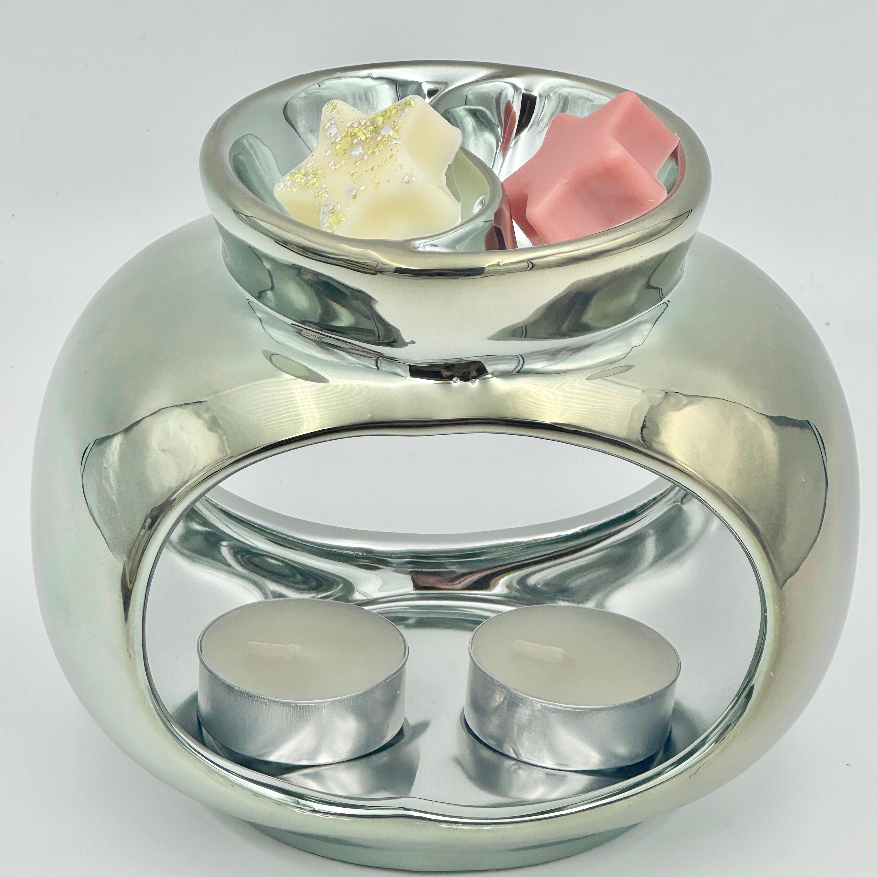 an image of a star shaped wax melts in a burner