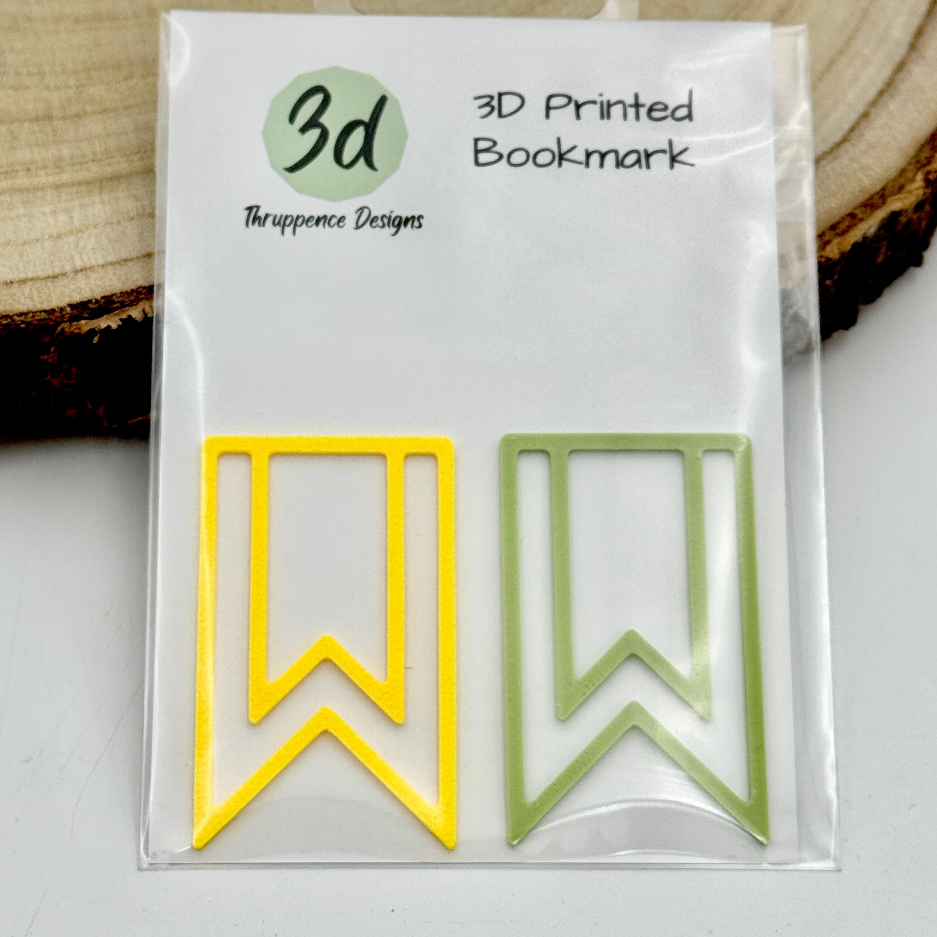 Yellow & Green paperclip style bookmarks