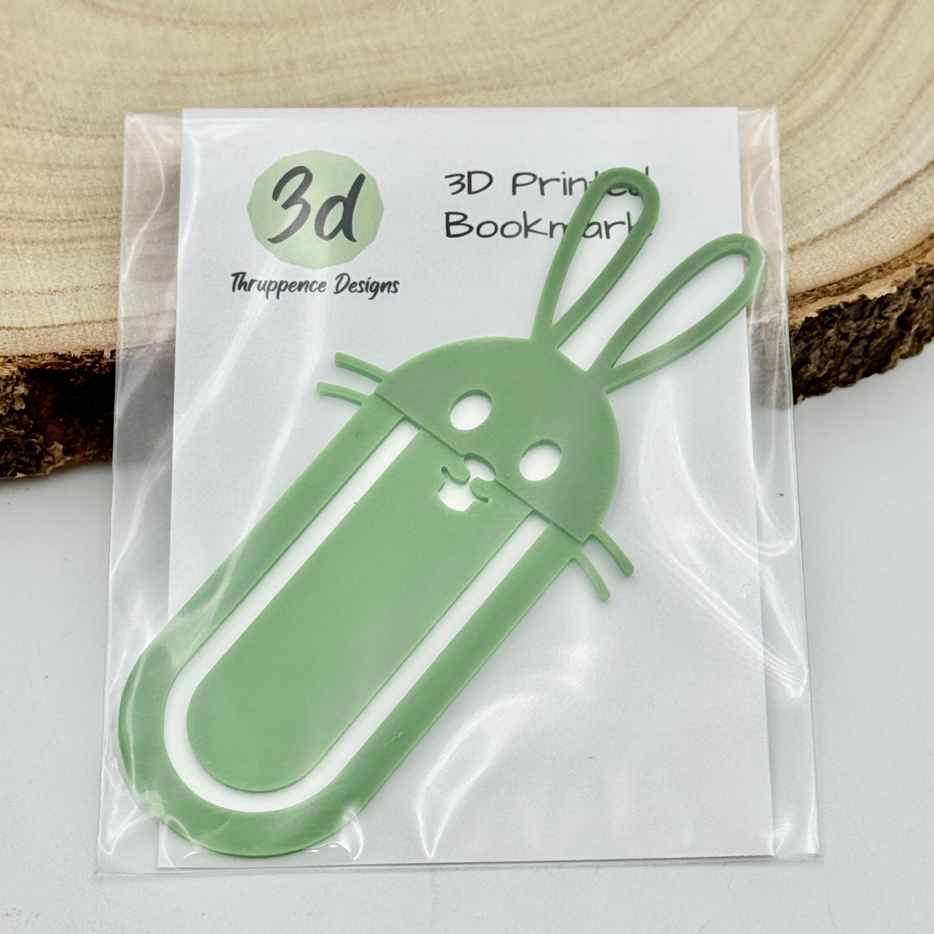 Green bunny bookmark