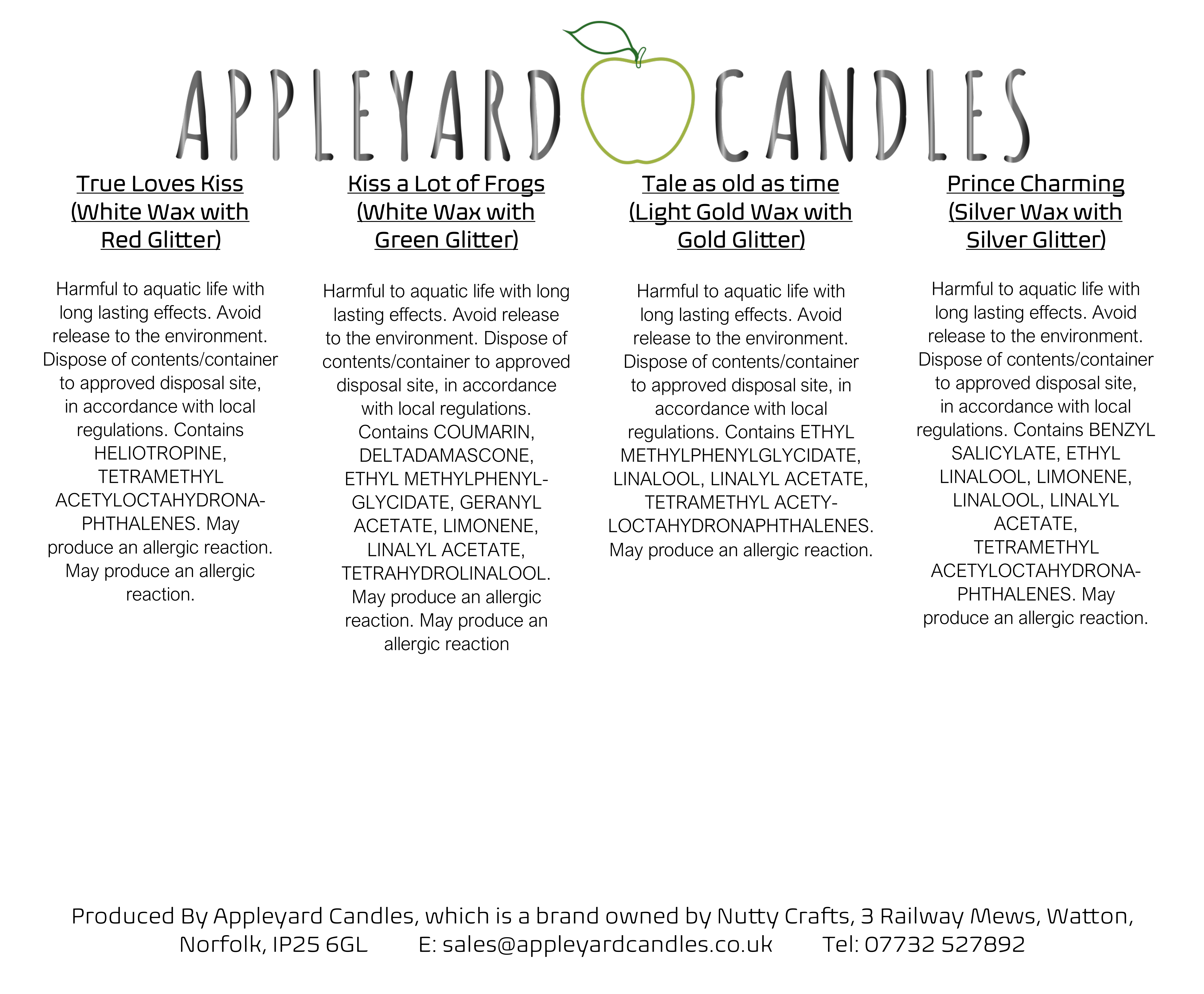 an image of the happily ever after themed wax melt collection clp info