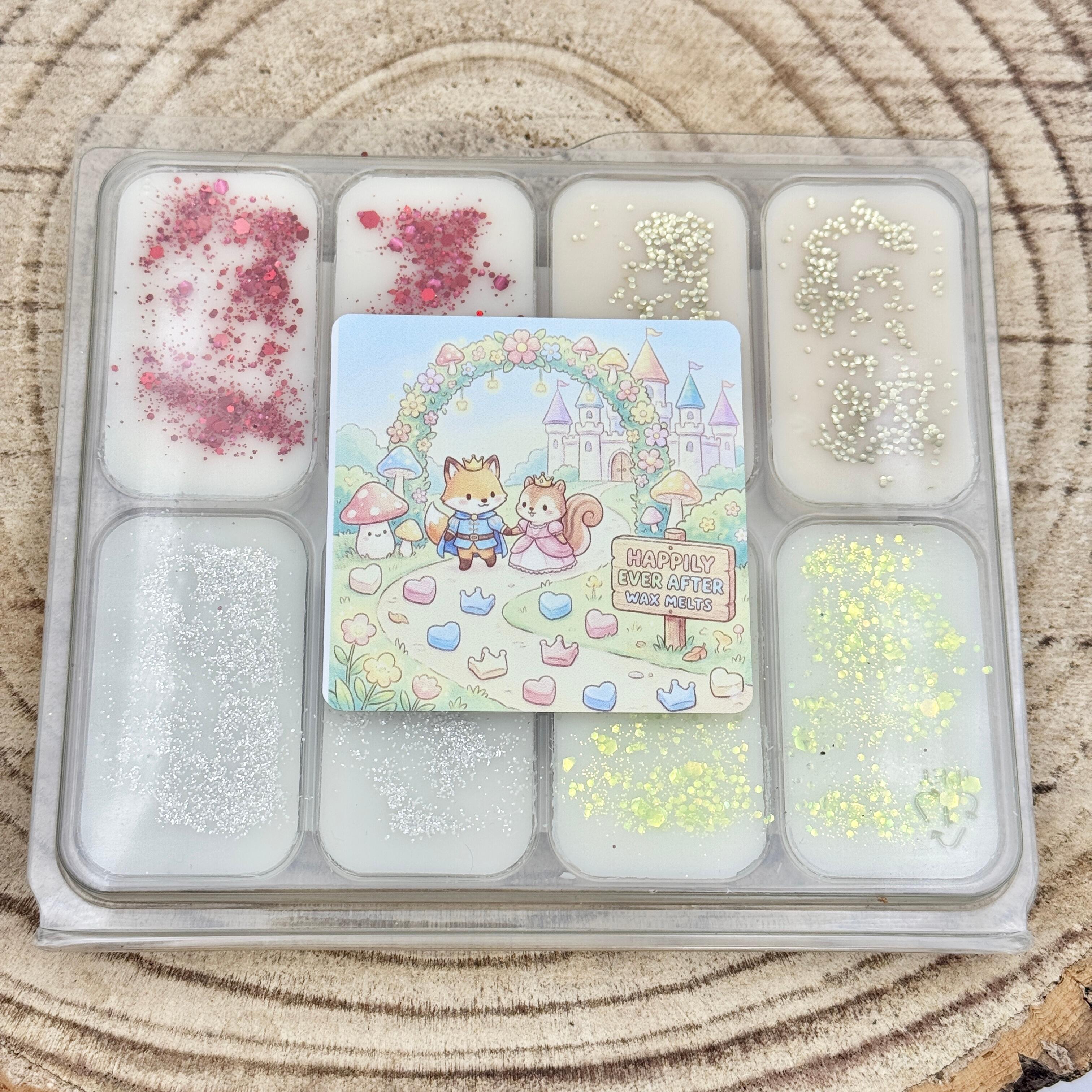 an image of a happily ever after themed wax melt collection
