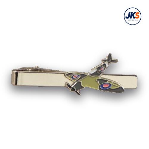 WWII Spitfire Plane Tie Clip