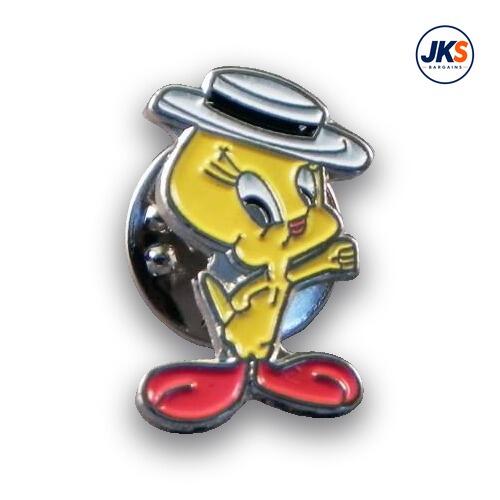 Tweety Pie style Pin Badge