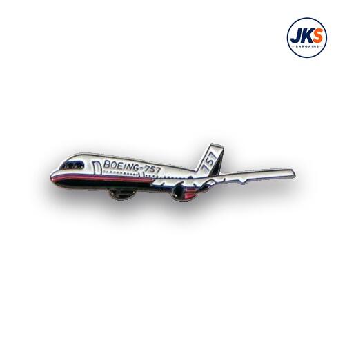Boeing 757 Plane Pin Badge